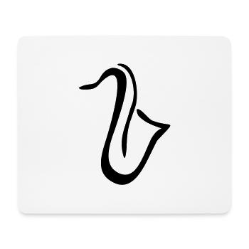 Saxophones - Mouse Pad (horizontal) - white - Front
