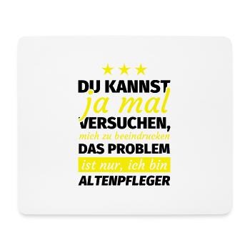Altenpfleger Geschenk - Mousepad (Querformat) - Weiß - Vorne