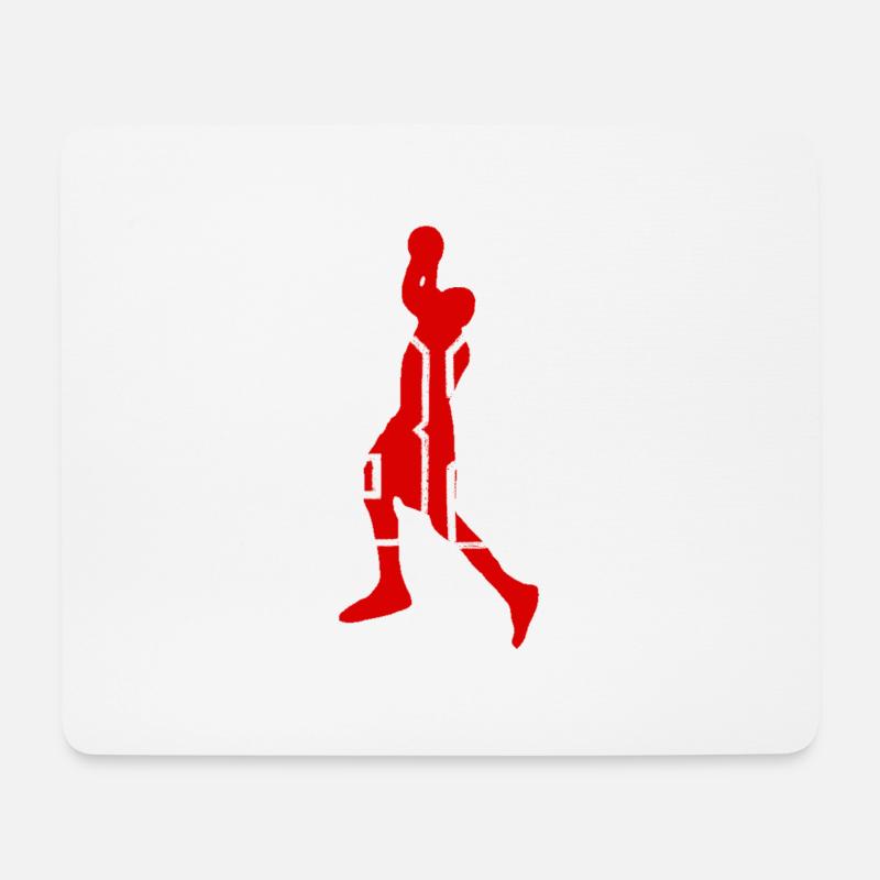 basketball - Mousepad (Querformat) - Weiß