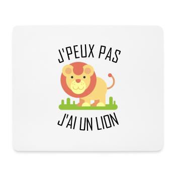 I can not have a Lion - Mouse Pad (horizontal) - white - Front