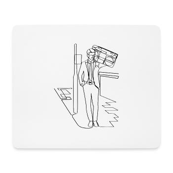 Suitwoofer - Mousepad (Querformat) - Weiß - Vorne