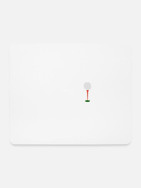 Ich bin 49 Plus Goft Ball für Golfer - Mousepad (Querformat) - Weiß