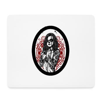 Women with tattoo - Tapis de souris (format paysage) - blanc - Devant