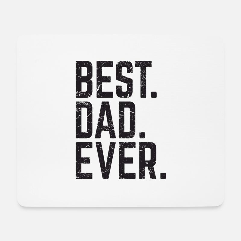 Best Dad Ever - Mousepad (Querformat) - Weiß