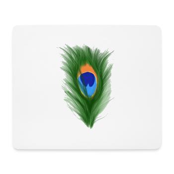 Pfauenauge - Mousepad (Querformat) - Weiß - Vorne