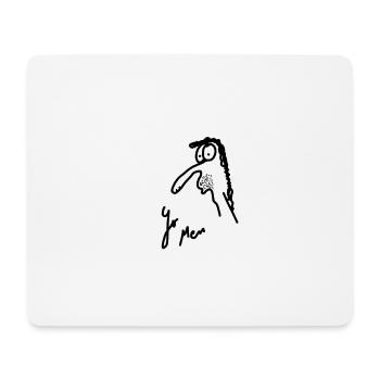 Art Textile: Sketch of an unemployed person - Mouse Pad (horizontal) - white - Front