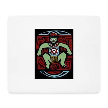 Tribal Tiki Inca Indien Maya - Tapis de souris (format paysage) - blanc - Devant