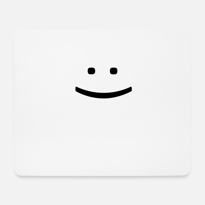 Smiley - Mousepad (Querformat) - Weiß