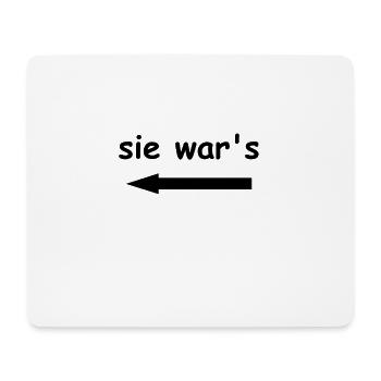 funny motive - Mouse Pad (horizontal) - white - Front