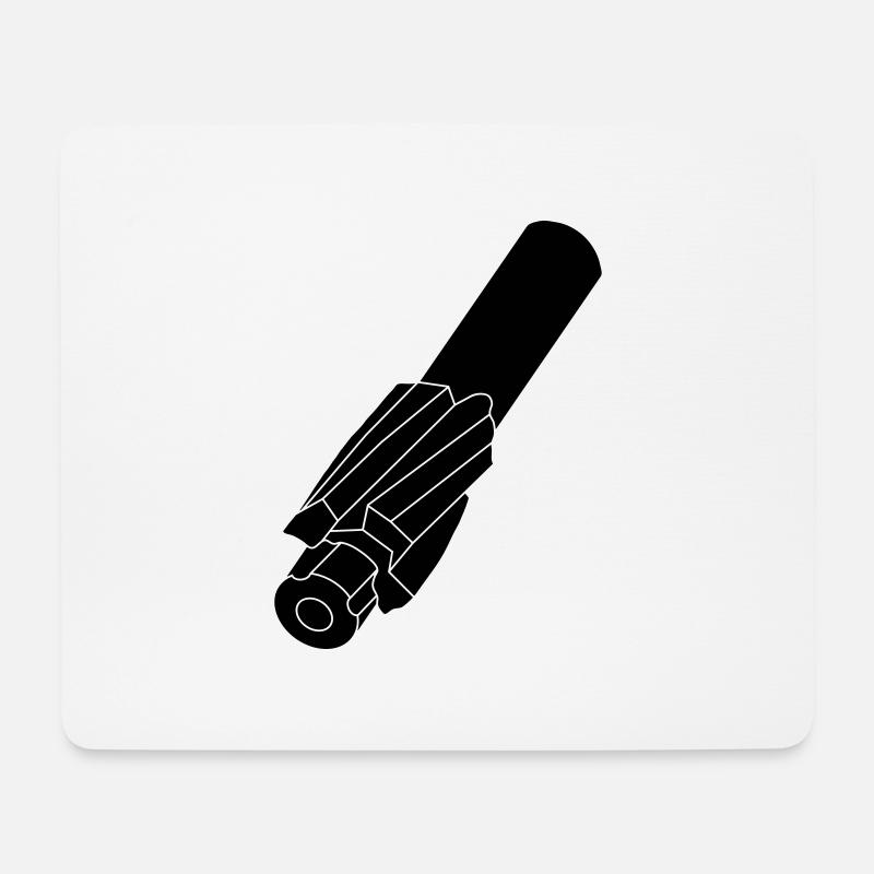 Fräse helikale - Mousepad (Querformat) - Weiß