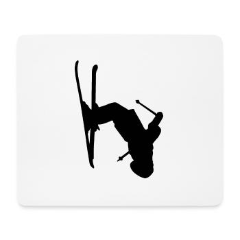 Skier Skifahren Freestyle Winter Sport Schnee - Mousepad (Querformat) - Weiß - Vorne