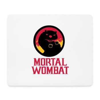 Mortal Wombat - Mousepad (Querformat) - Weiß - Vorne