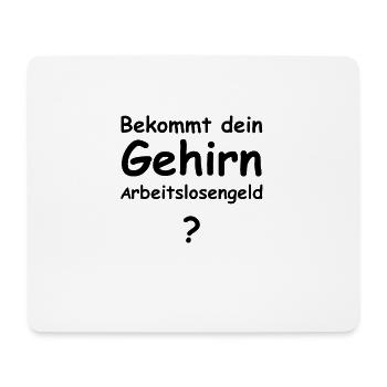 Gehirn - Mousepad (Querformat) - Weiß - Vorne
