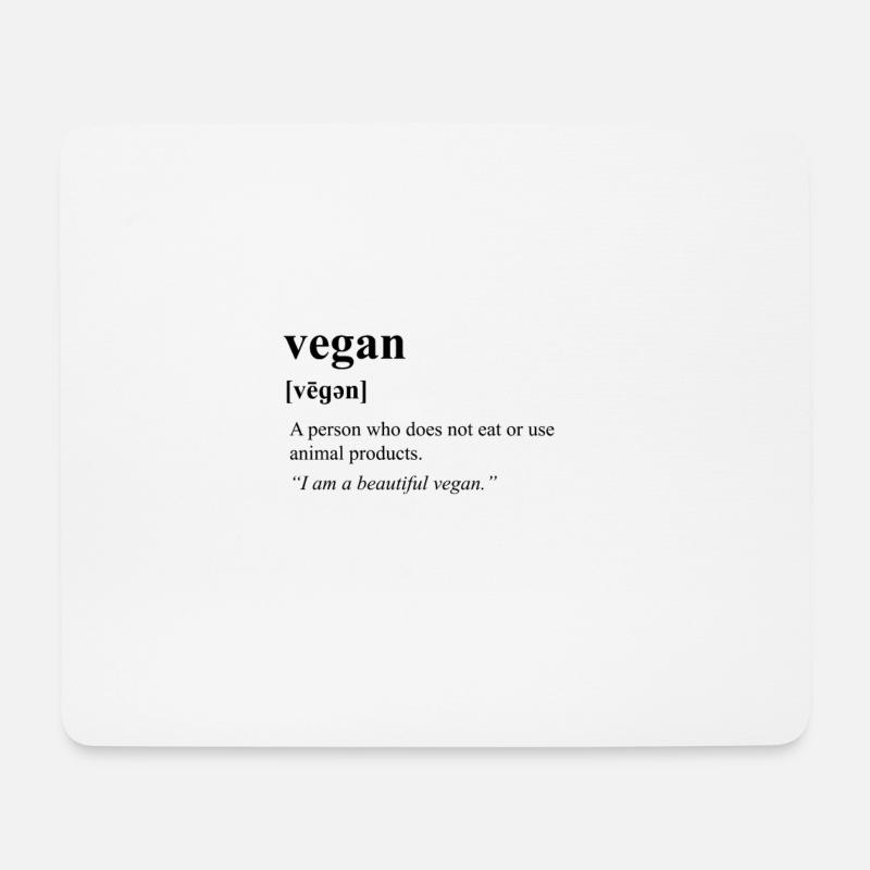 vegan - Mouse Pad (horizontal) - white
