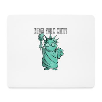 MEOW YORK KITTY - Mousepad (Querformat) - Weiß - Vorne