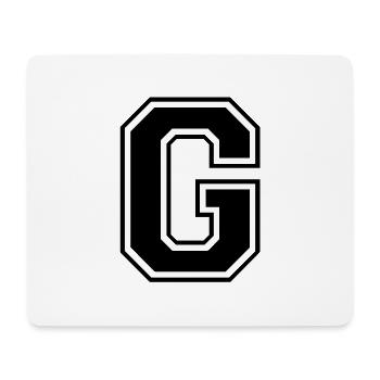 g - Mousepad (Querformat) - Weiß - Vorne