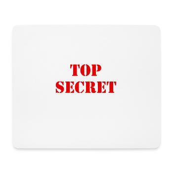 Top Secret - Mousepad (Querformat) - Weiß - Vorne