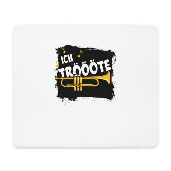 Ich tröte - Trompete - Mousepad (Querformat) - Weiß - Vorne