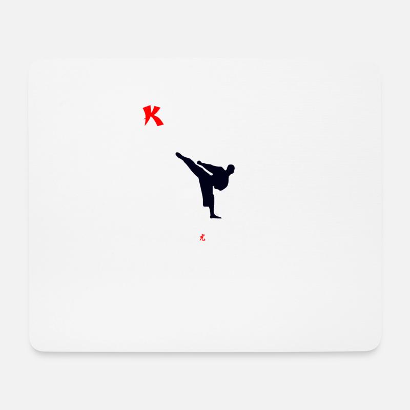 Kung Fu - Mousepad (Querformat) - Weiß