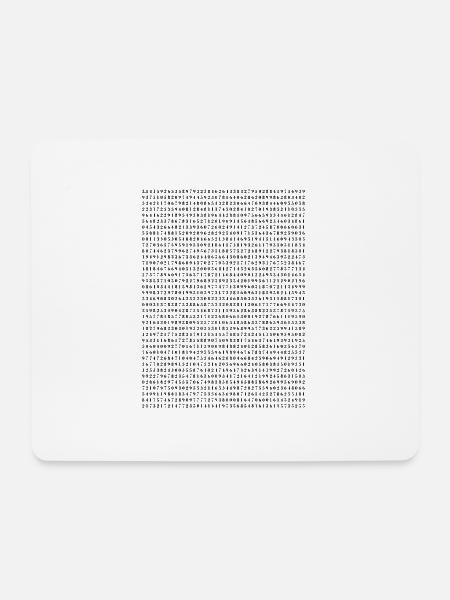 Pi - Mousepad (Querformat) - Weiß