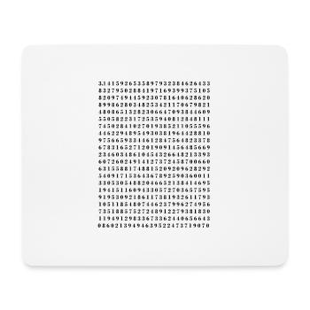 Pi - Mousepad (Querformat) - Weiß - Vorne