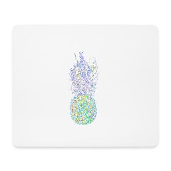 NeonAnanas - Mousepad (Querformat) - Weiß - Vorne