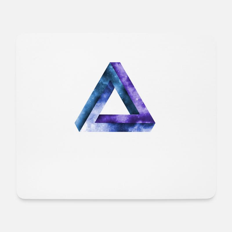 unendliches dreieck tribar penrose Dreieck - Mousepad (Querformat) - Weiß