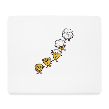 Corn grain to popcorn - corn evolution - Mouse Pad (horizontal) - white - Front