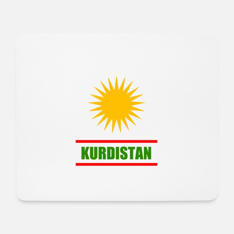kurdistan - Mousepad (Querformat) - Weiß