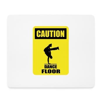 CAUTION - Dance Floor - Mousepad (Querformat) - Weiß - Vorne