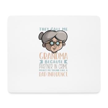 Ils m'appellent grand-mère - grand-mère grand-mère grands-parents - Tapis de souris (format paysage) - blanc - Devant