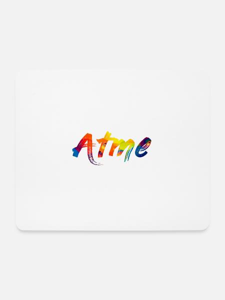 Atme - Mousepad (Querformat) - Weiß
