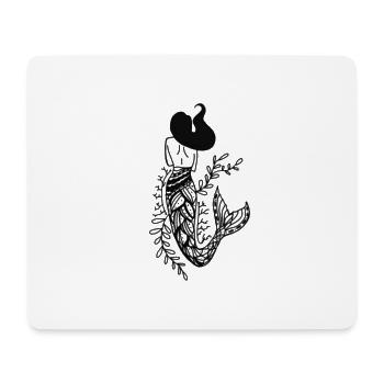 Meerjungfrau Sirena - Mousepad (Querformat) - Weiß - Vorne
