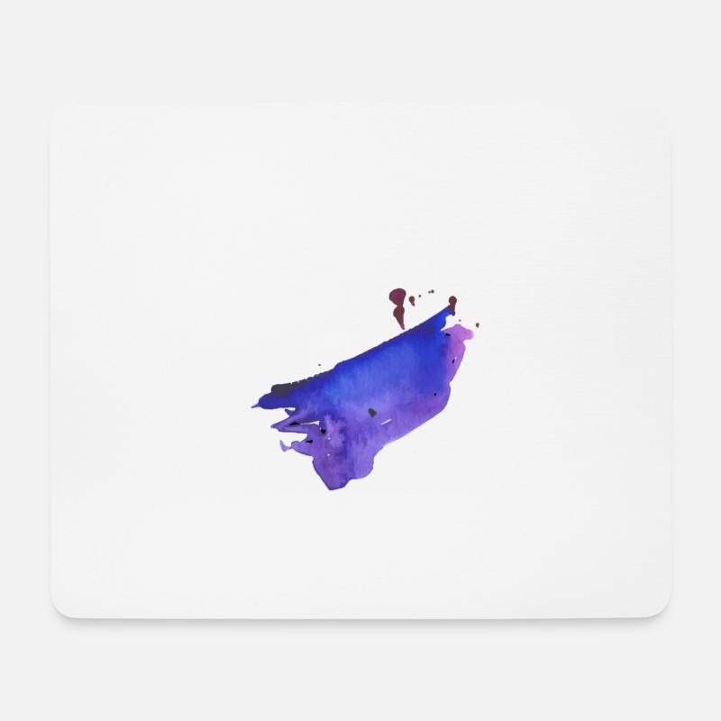 Farben Fleck - Mousepad (Querformat) - Weiß