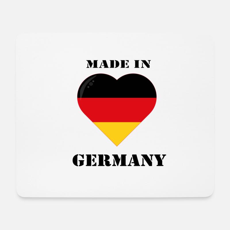 Hergestellt in Deutschland - Mousepad (Querformat) - Weiß