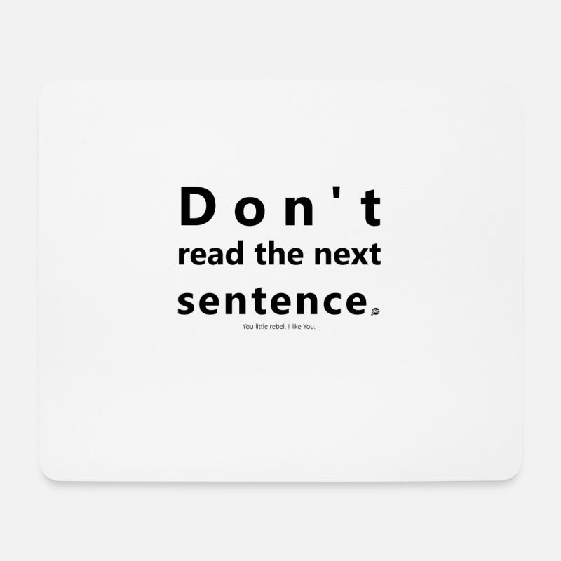 You little rebel. - Mouse Pad (horizontal) - white