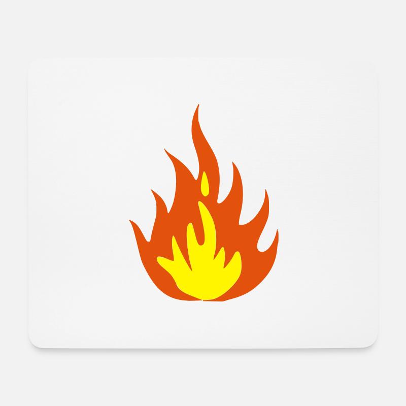 fire - Mousepad (Querformat) - Weiß