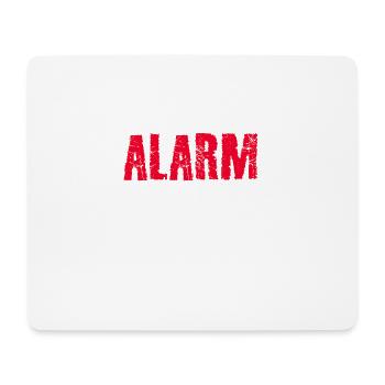 Alerte - Tapis de souris (format paysage) - blanc - Devant