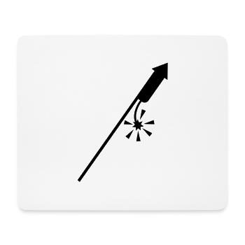feuerwerk_f1 - Tapis de souris (format paysage) - blanc - Devant