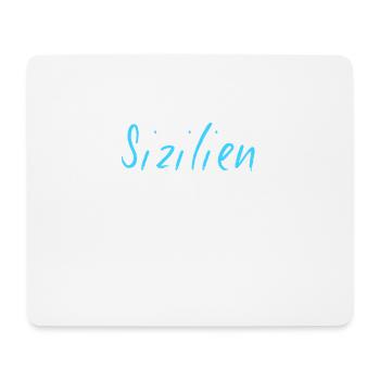 Sicile - Tapis de souris (format paysage) - blanc - Devant