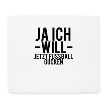 Watching football - Mouse Pad (horizontal) - white - Front