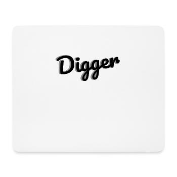 Digger - Mousepad (Querformat) - Weiß - Vorne