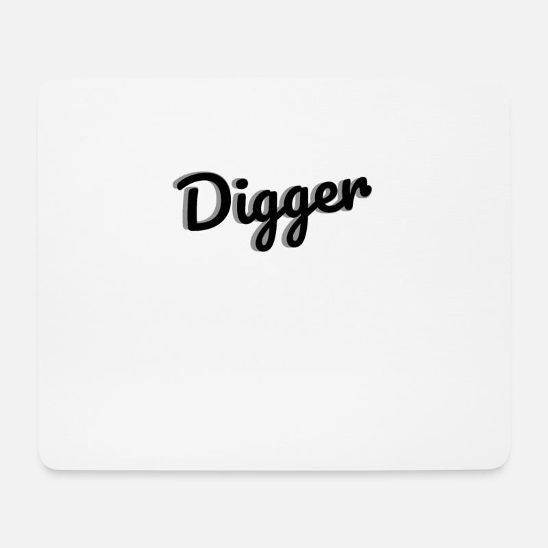 Digger - Mouse Pad (horizontal) - white