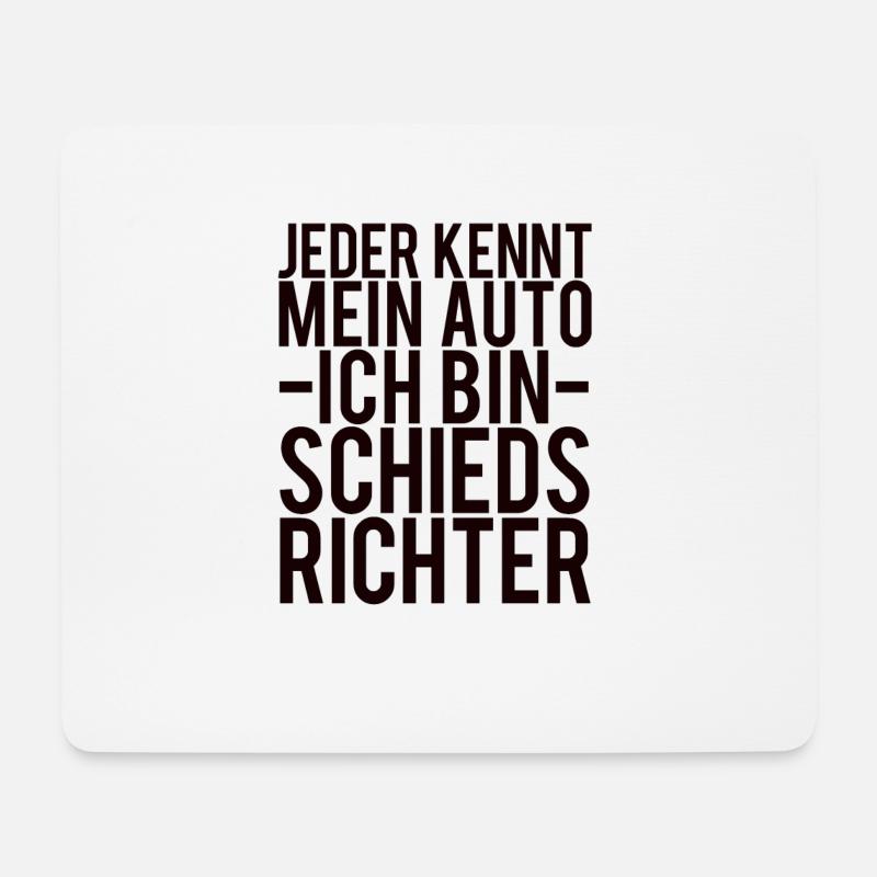 Schiedsrichter Spruch - Mousepad (Querformat) - Weiß