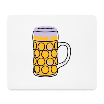 Beer mug, pint, measure - Mouse Pad (horizontal) - white - Front