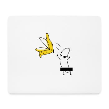 Nackte Banane - Mousepad (Querformat) - Weiß - Vorne