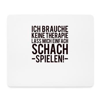 Schach - Mousepad (Querformat) - Weiß - Vorne