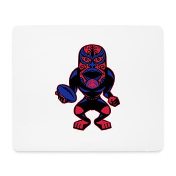 mask_blak - Mouse Pad (horizontal) - white - Front