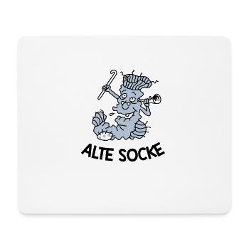 Vieille chaussette - Tapis de souris (format paysage) - blanc - Devant