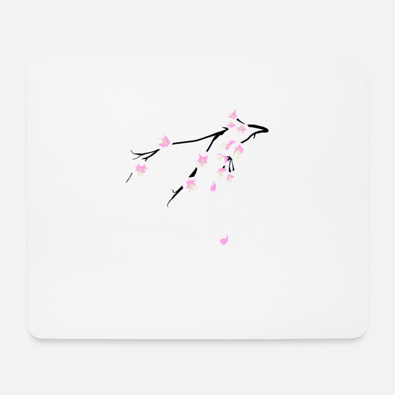 Cherry Blossoms - Mousepad (Querformat) - Weiß